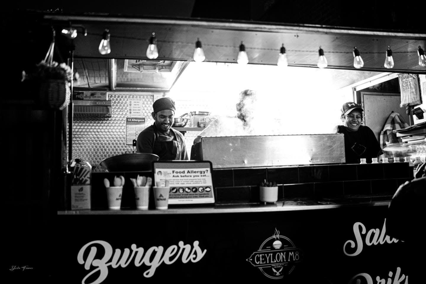 Ceylon M8 chefs serving Sri Lankan street food at Newport Market